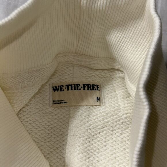 free people XS S M Coconut Milk Wonderful Oversized Cotton Sweater Pullover - Picture 15 of 16